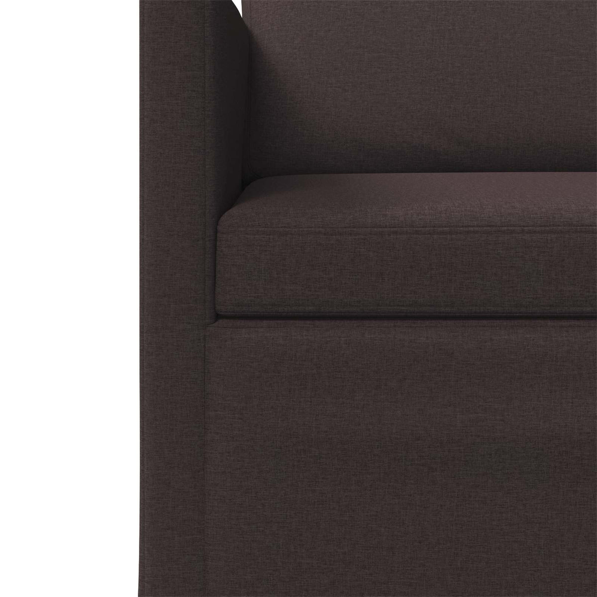 2 Seater Sofa Dark Brown 150 x 81 x 82 cm Fabric