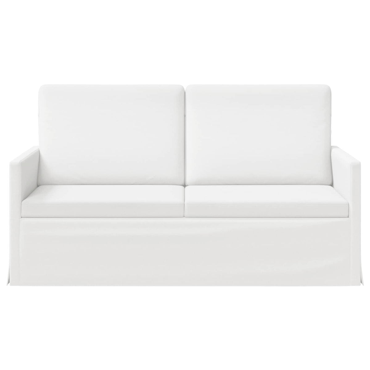 2 Seater Sofa White 150 x 81 x 82 cm Fabric
