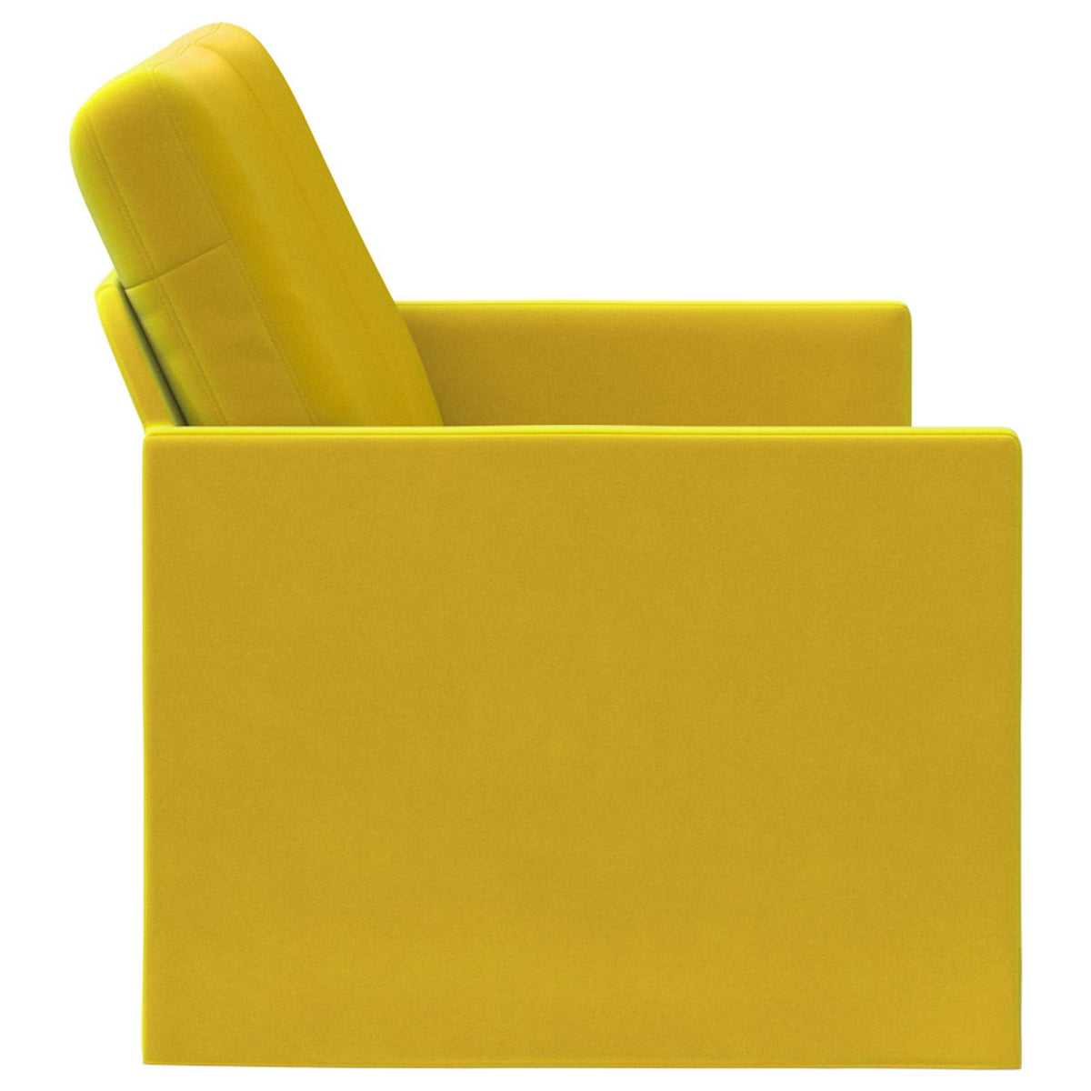 2 Seater Sofa Yellow 150 x 81 x 82 cm Velvet