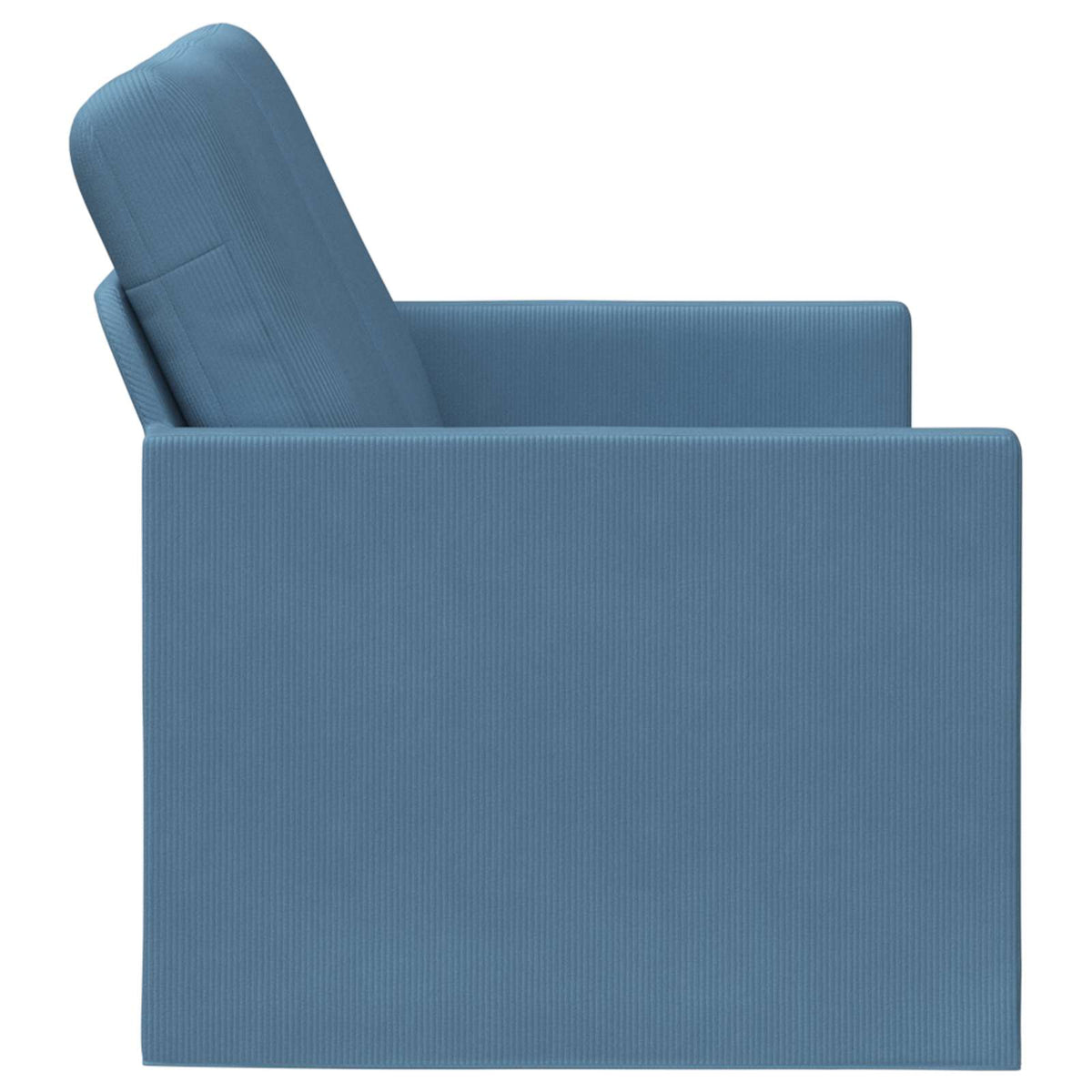 2 Seater Sofa Blue 150 x 81 x 82 cm Corduroy Fabric