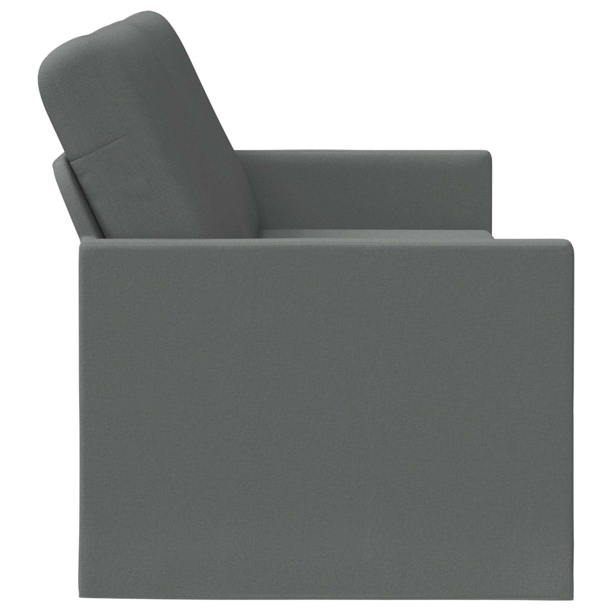 3 Seater Sofa Dark Grey 190 x 81 x 82 cm Fabric