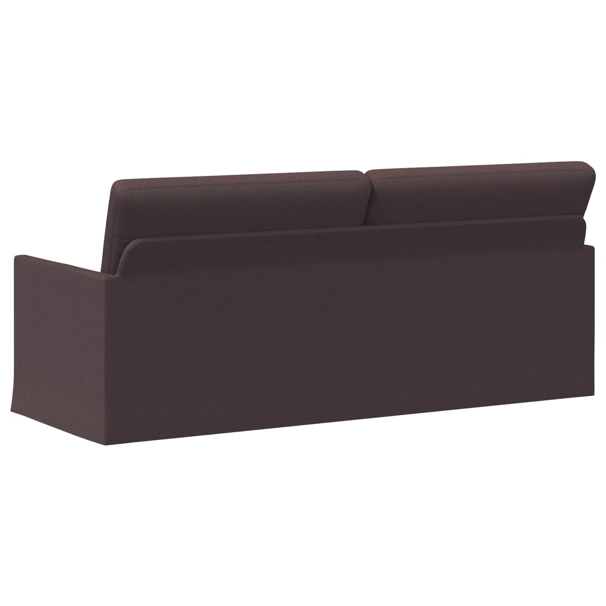 3 Seater Sofa Dark Brown 190 x 81 x 82 cm Fabric