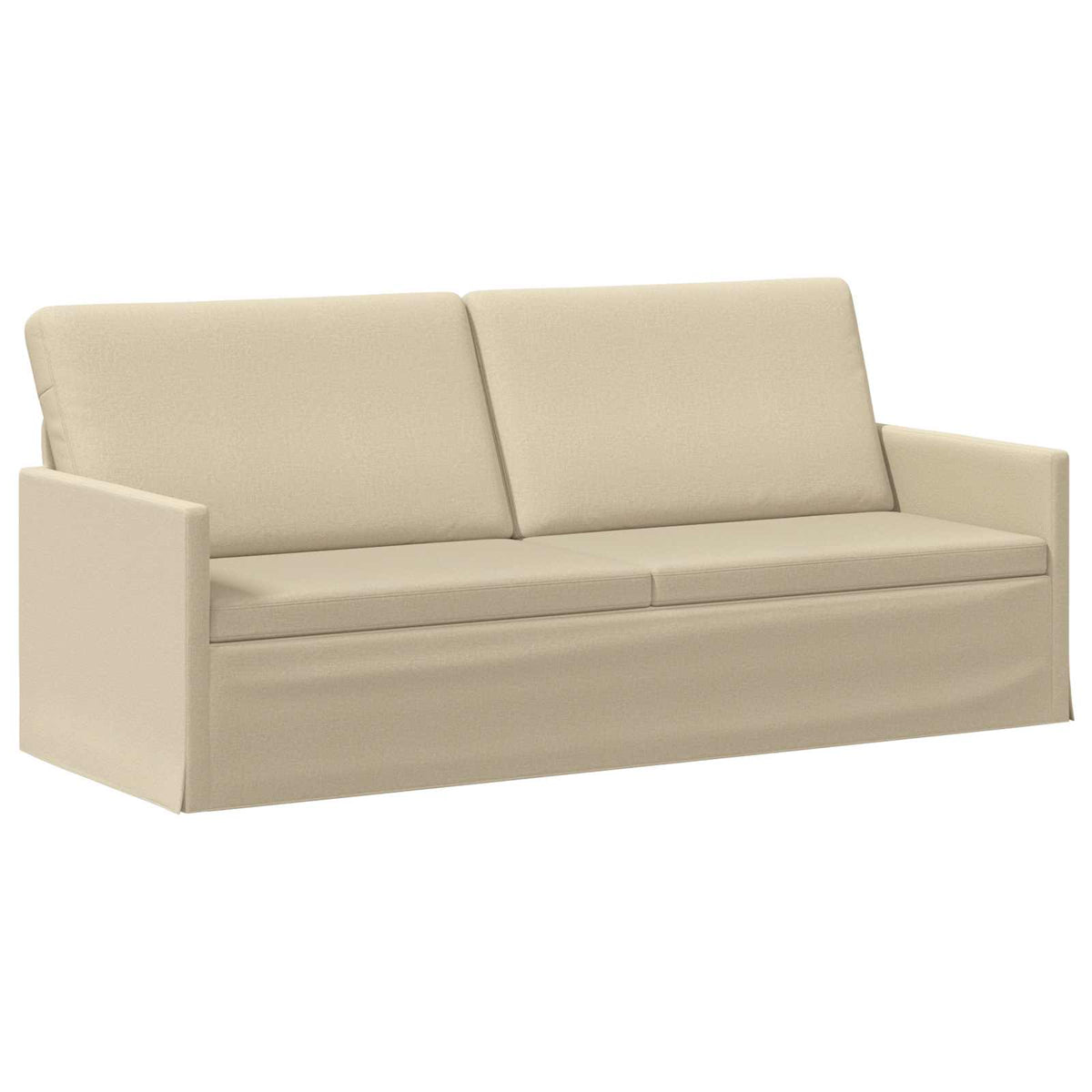 3 Seater Sofa Cream 190 x 81 x 82 cm Fabric