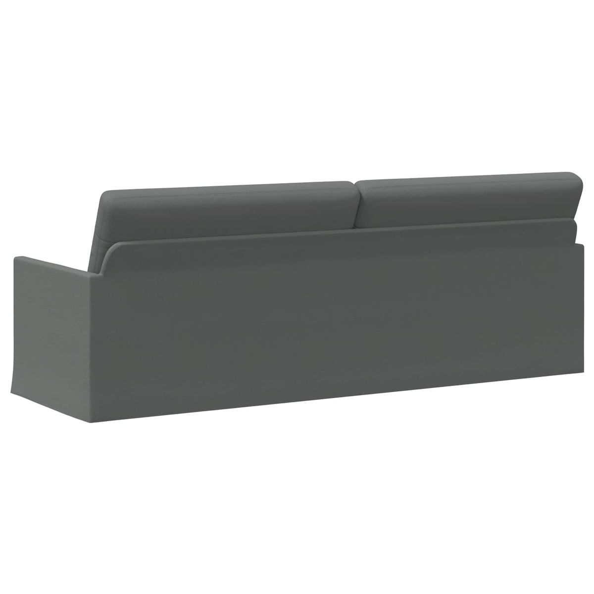 3 Seater Sofa Dark Grey 220 x 81 x 82 cm Fabric
