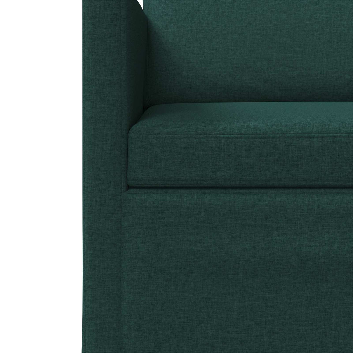 3 Seater Sofa Dark Green 220 x 81 x 82 cm Fabric