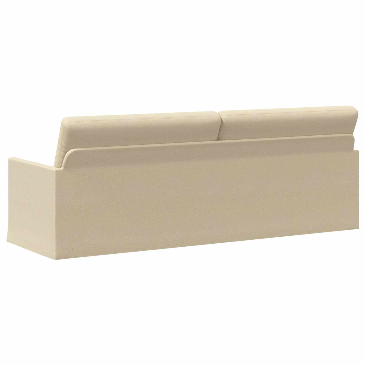 3 Seater Sofa Cream 220 x 81 x 82 cm Fabric