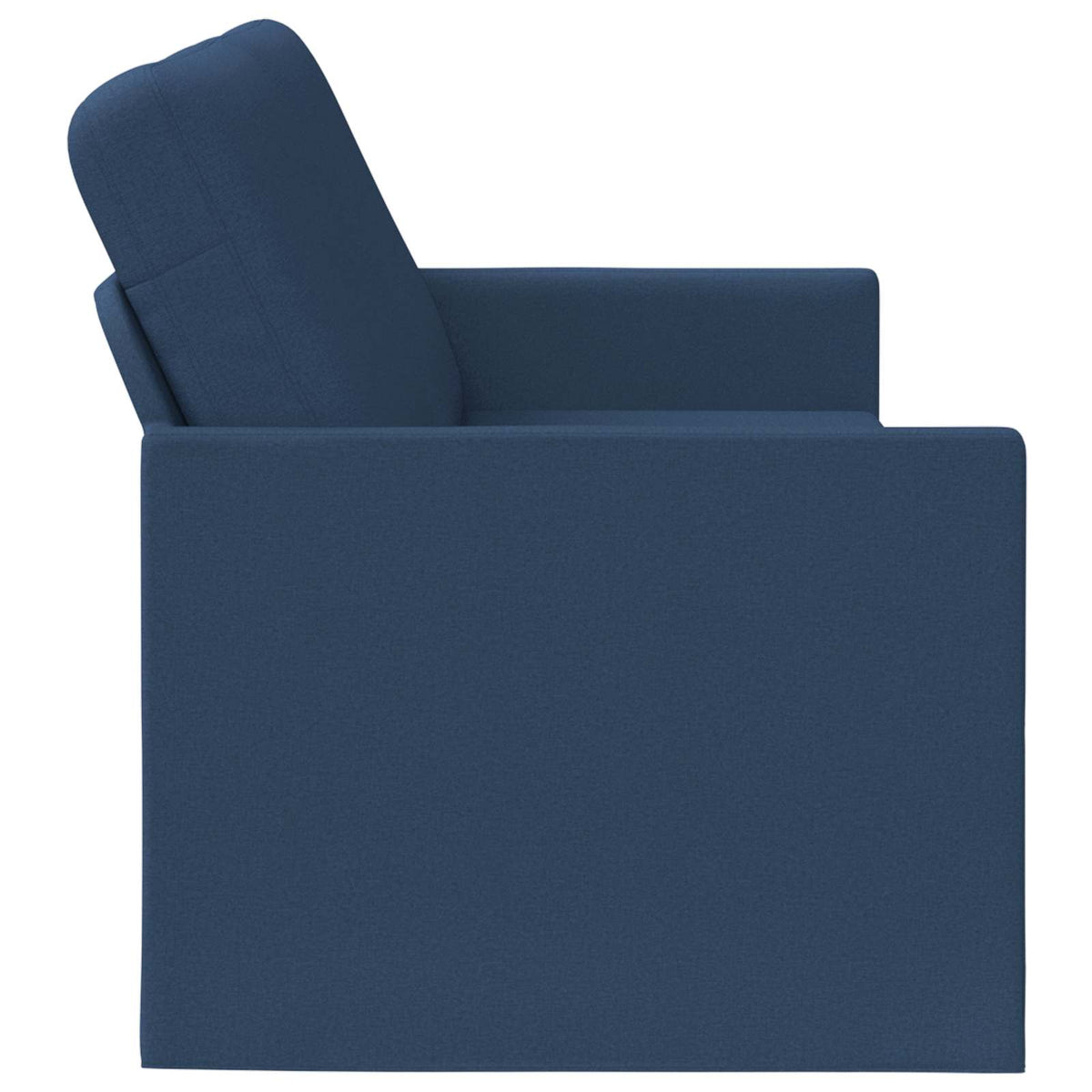 3 Seater Sofa Blue 220 x 81 x 82 cm Fabric