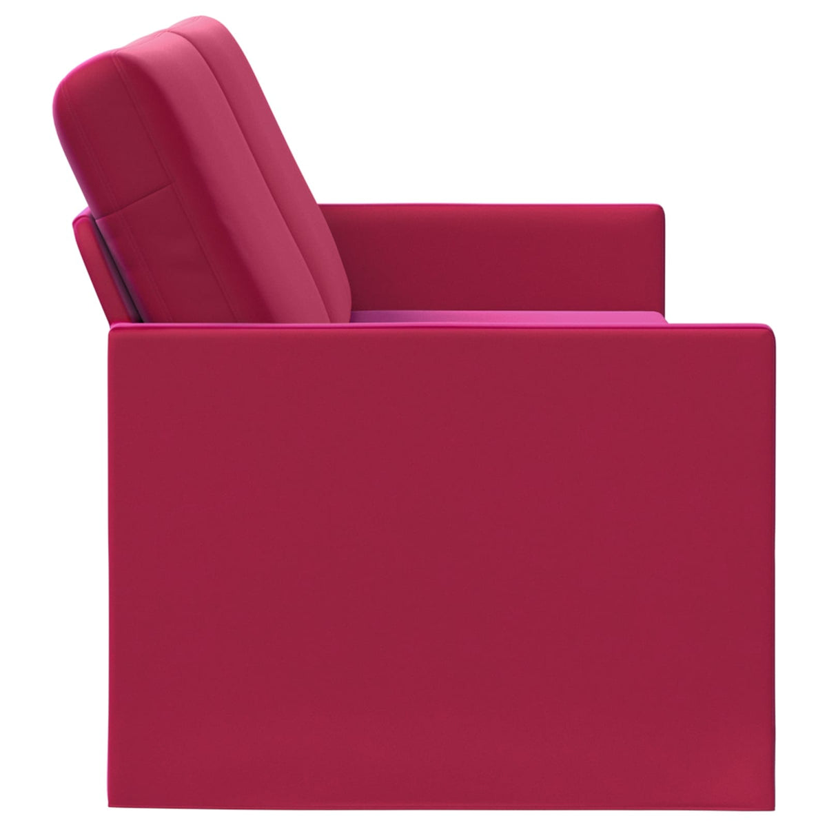 3 Seater Sofa Wine Red 220 x 81 x 82 cm Velvet