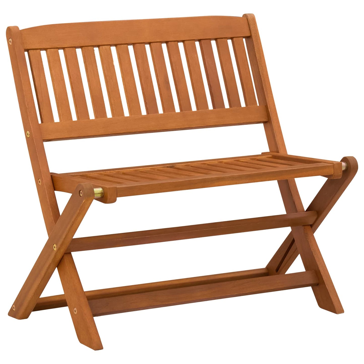 Children Bench Brown 61 x 38 x 57 cm Solid Eucalyptus Wood