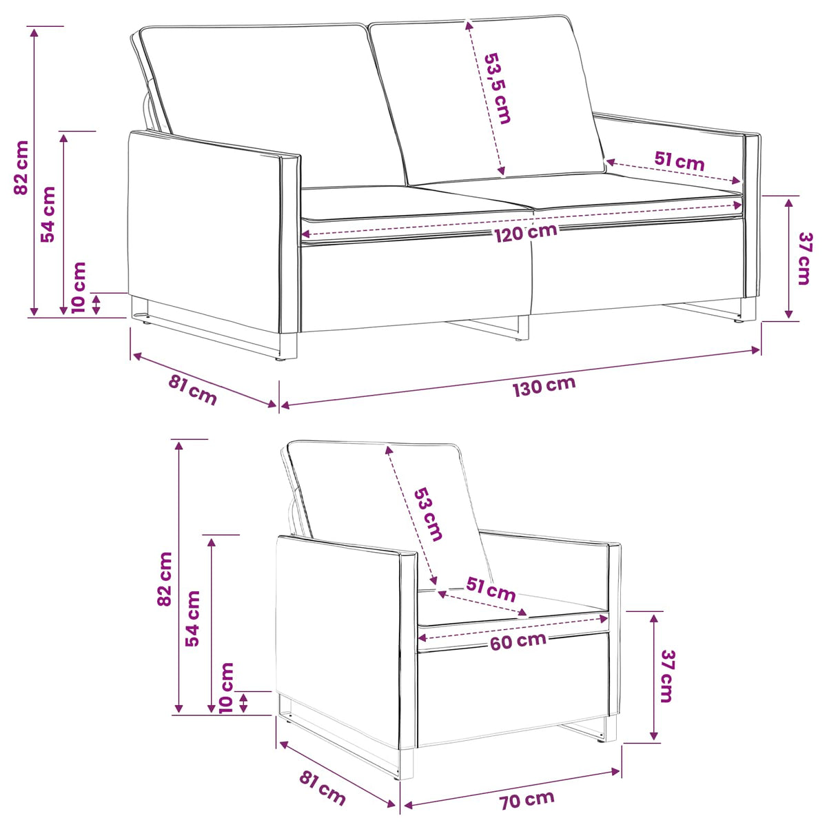 Sofa Set 2 pcs Army Green Faux Suede Fabric