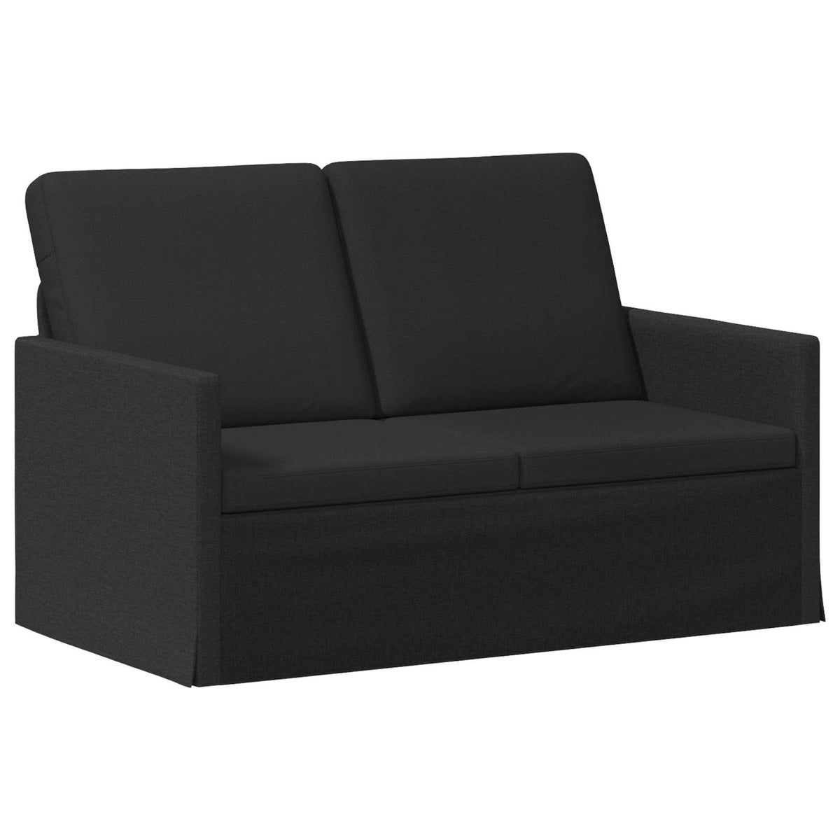 Sofa Set 2 pcs Black Fabric