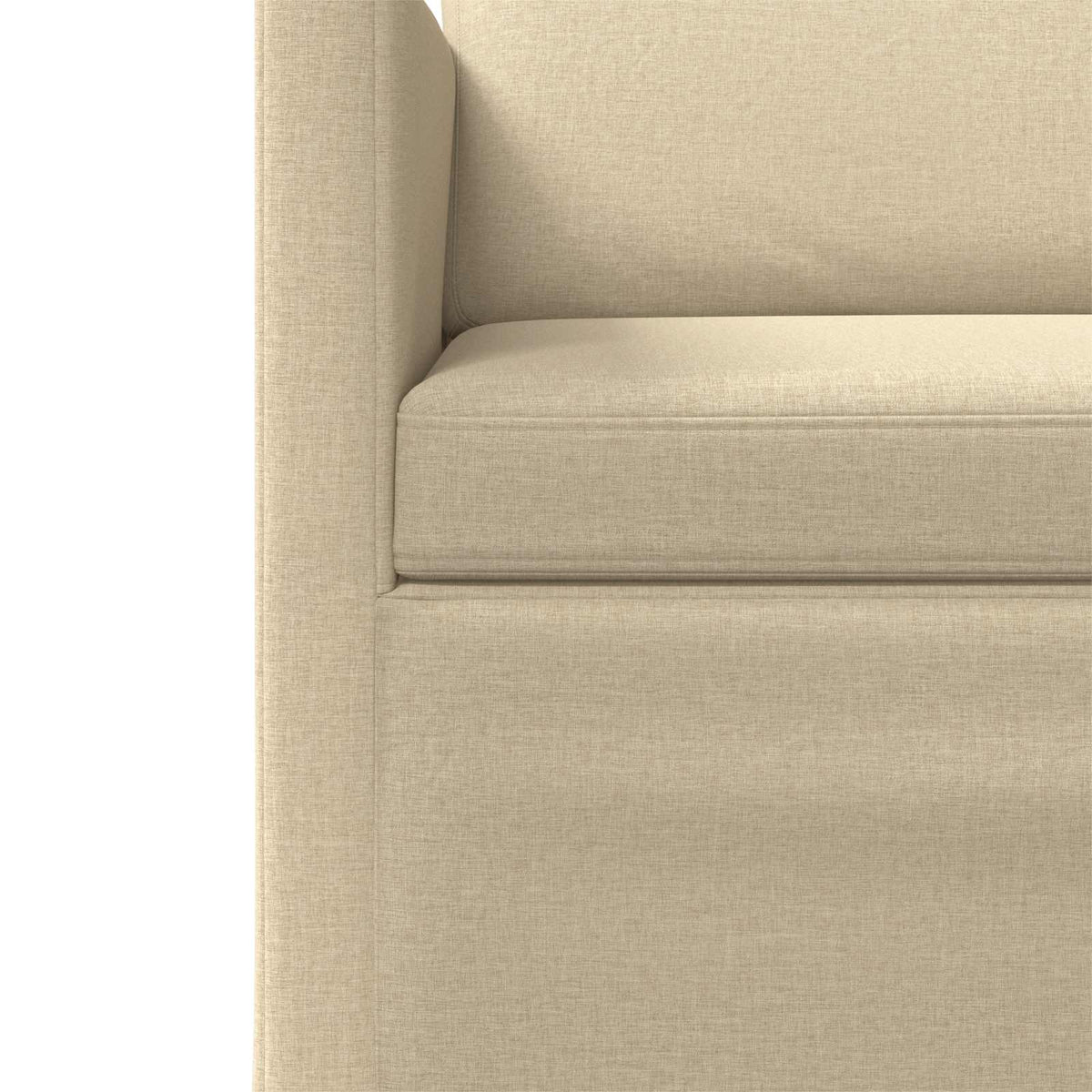 Sofa Set 2 pcs Cream Fabric