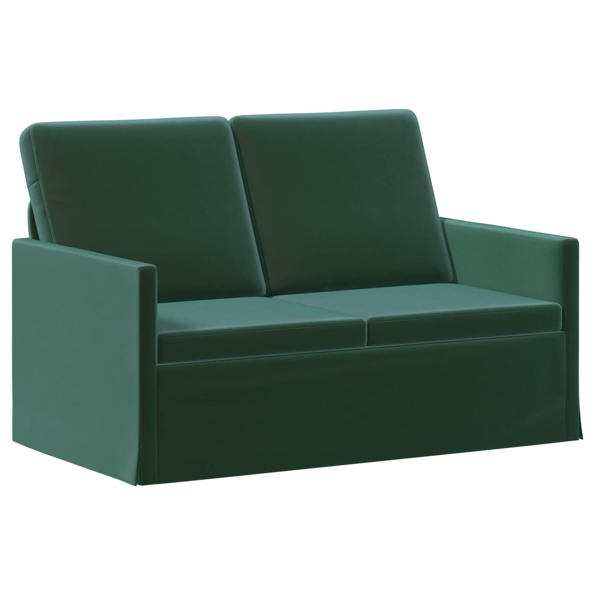 Sofa Set 2 pcs Dark Green Velvet