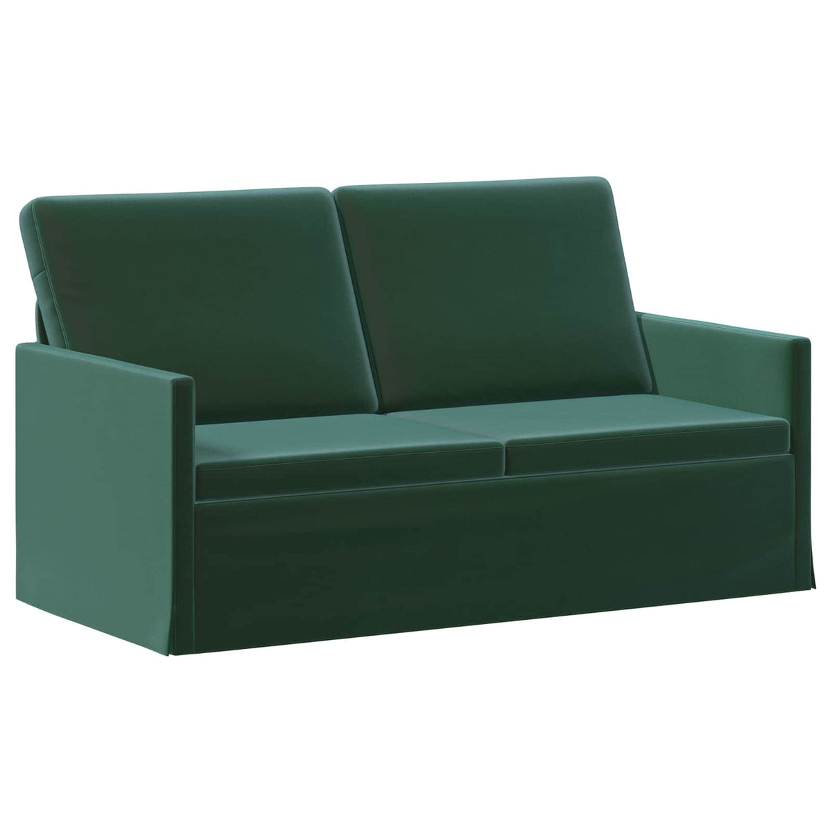 Sofa Set 2 pcs Dark Green Velvet