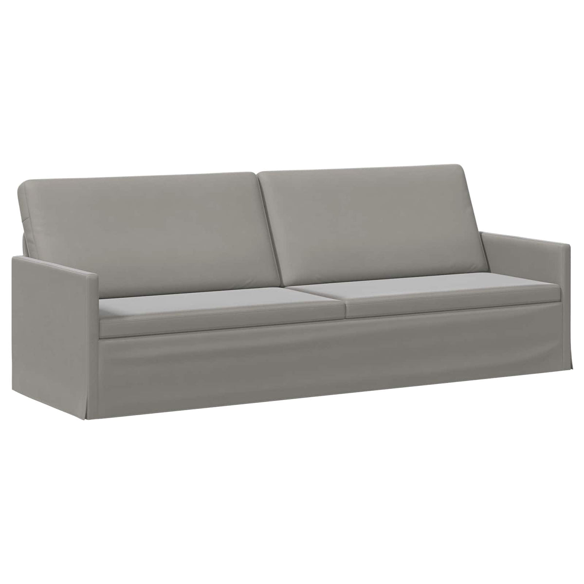 Sofa Set 2 pcs Light Grey Velvet
