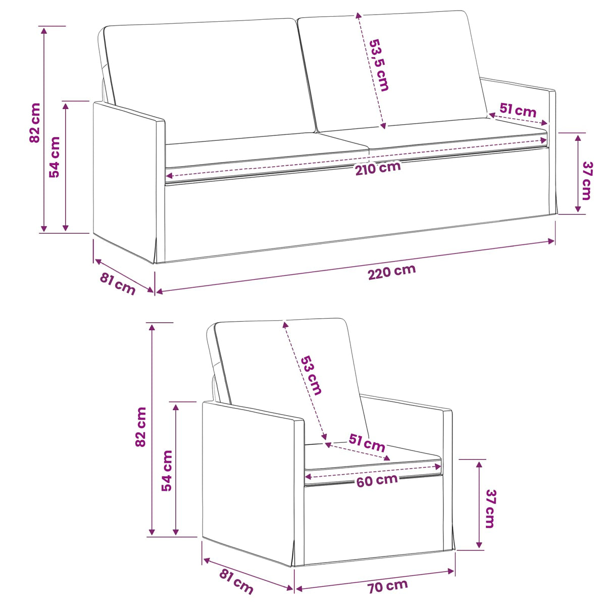Sofa Set 2 pcs Light Grey Velvet
