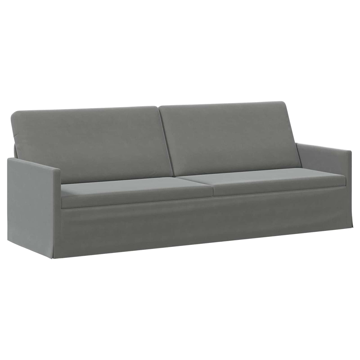 Sofa Set 2 pcs Dark Grey Velvet