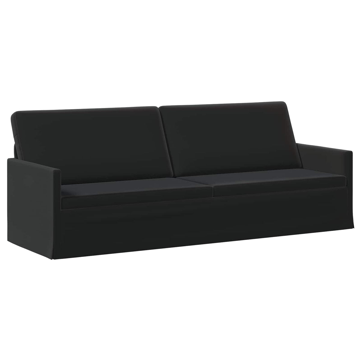 Sofa Set 2 pcs Black Velvet
