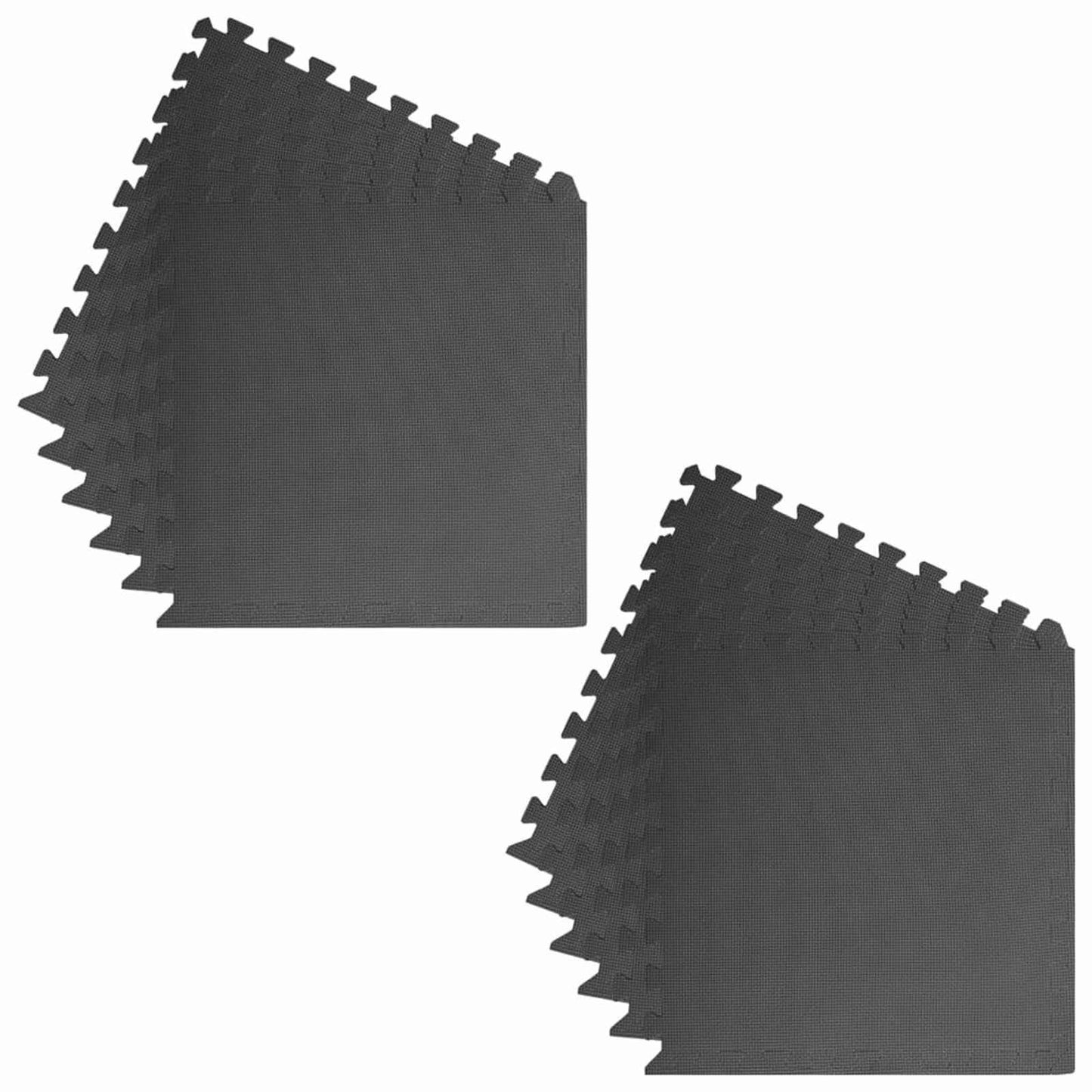 Pool Ground Mat 12 pcs Black 4.32 ㎡ EVA Foam