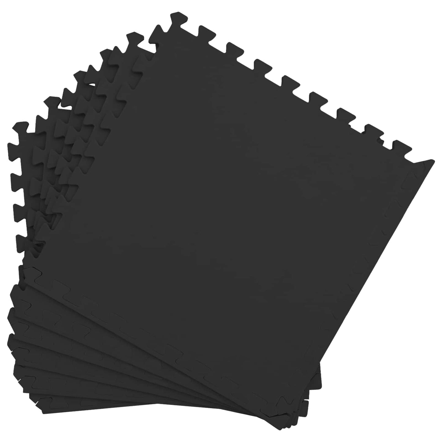 Pool Ground Mat 24 pcs Black 8.64 m² EVA Foam