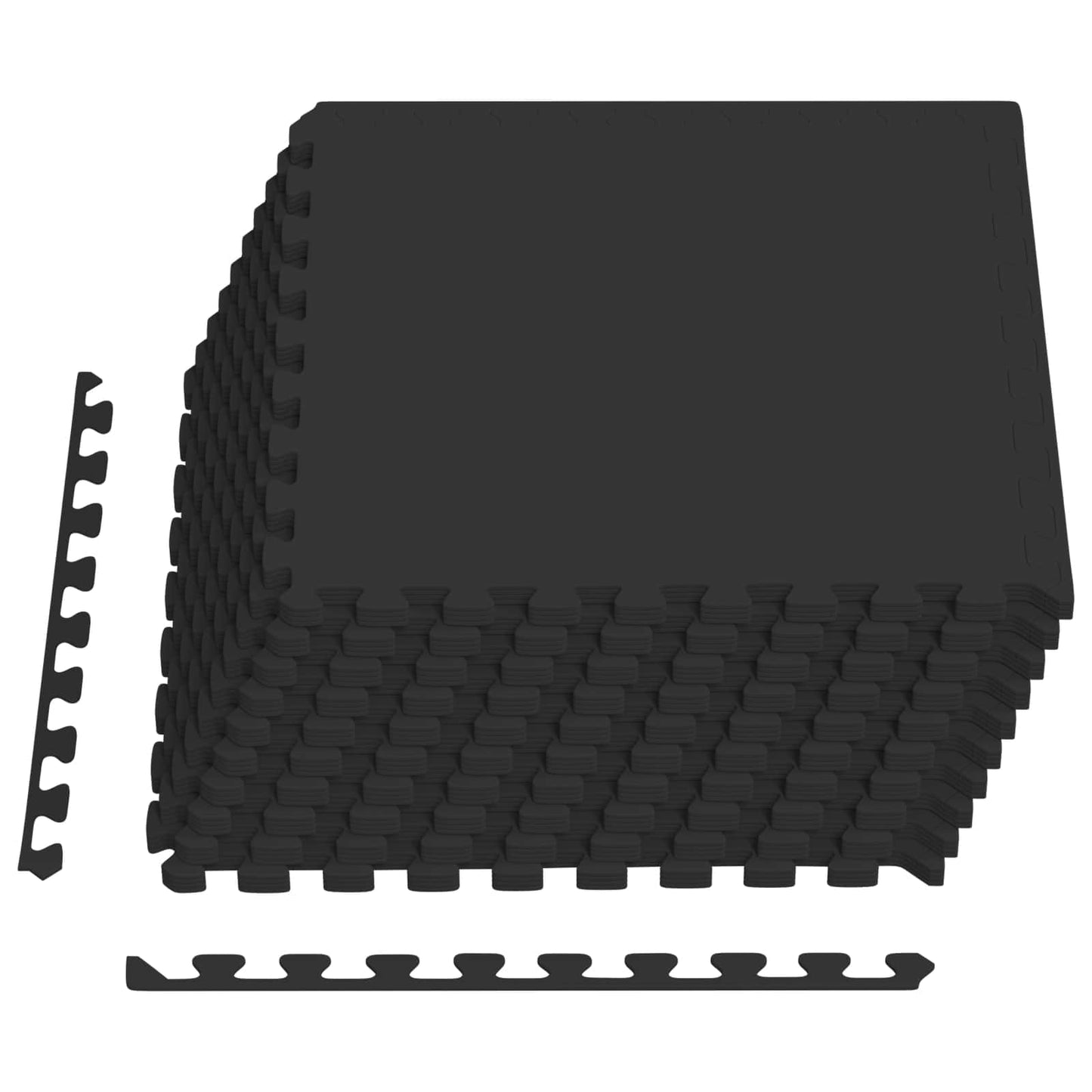 Pool Ground Mat 40 pcs Black 14.4 m² EVA Foam