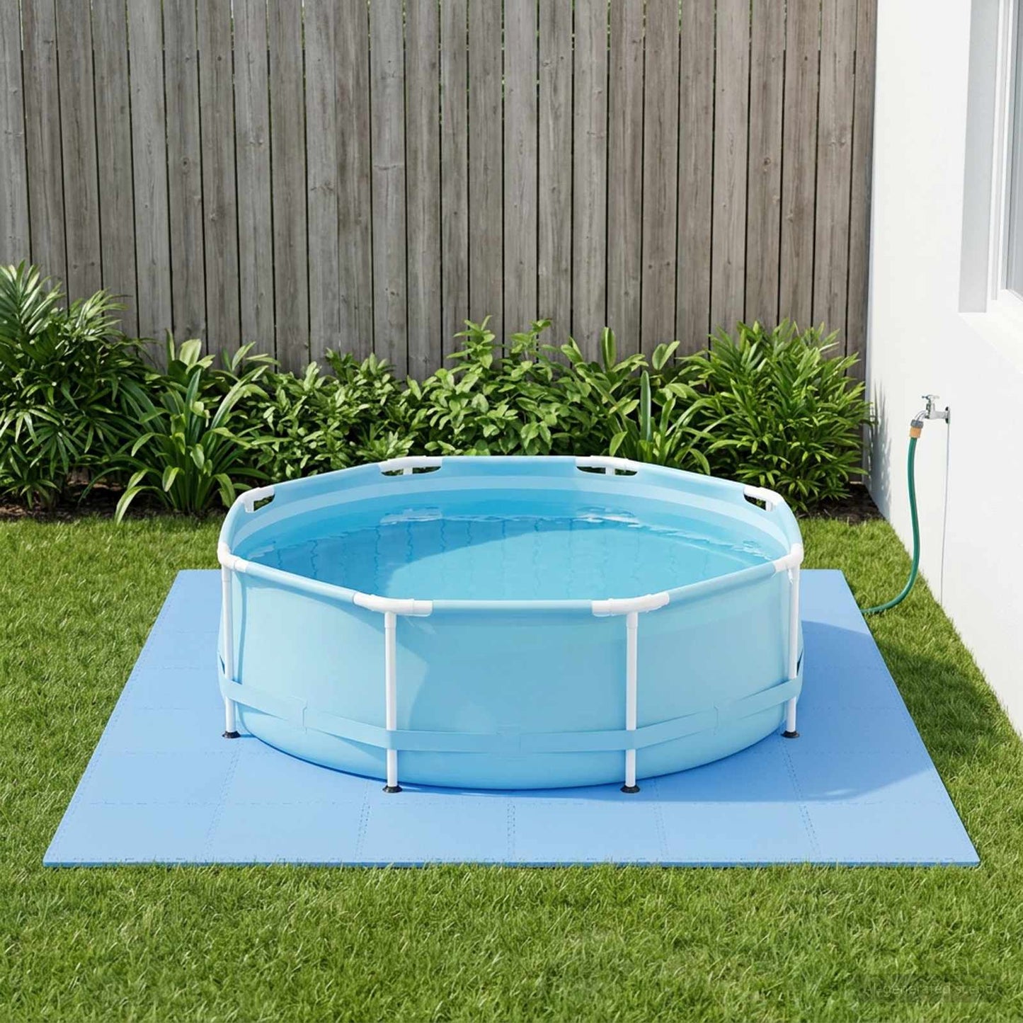 Pool Ground Mat 6 pcs Blue 2.16 m² EVA Foam