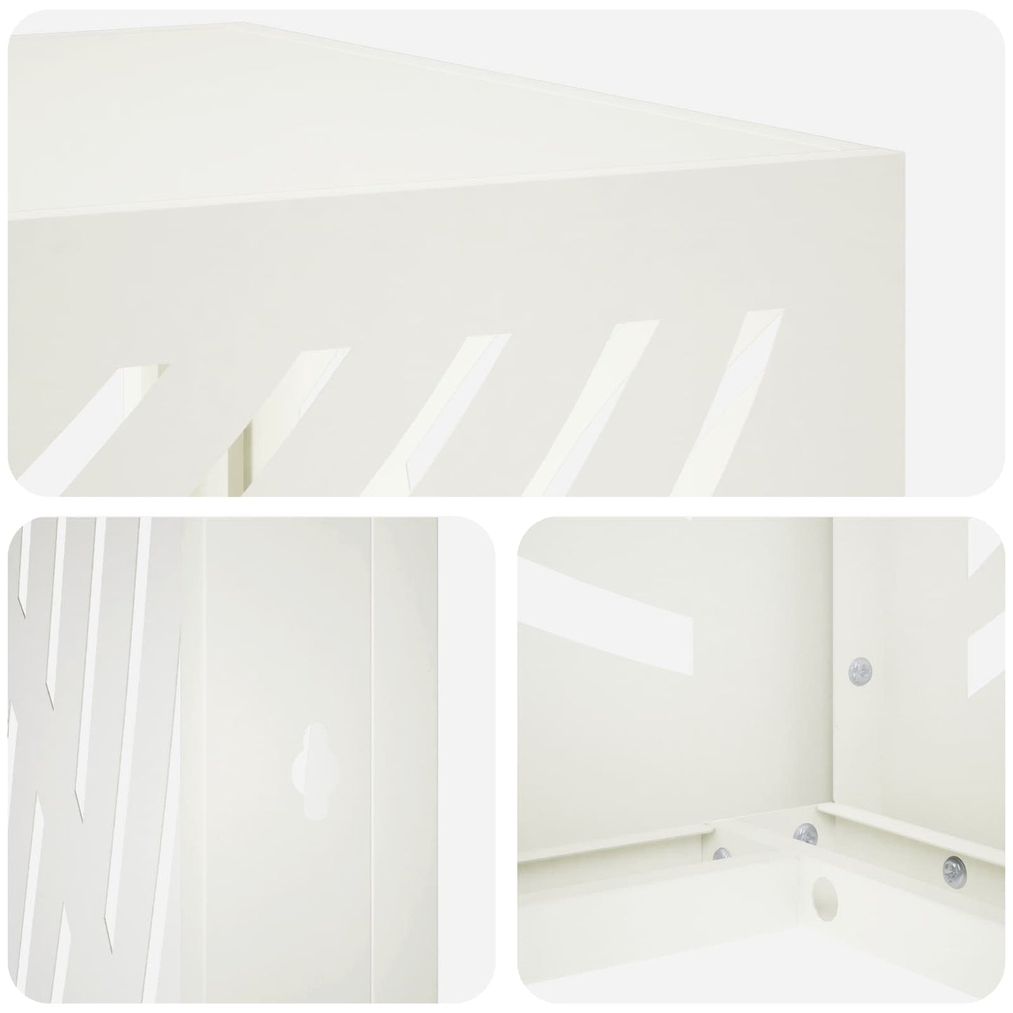 Air Conditioner Cover White 90 x 40 x 60 cm Steel