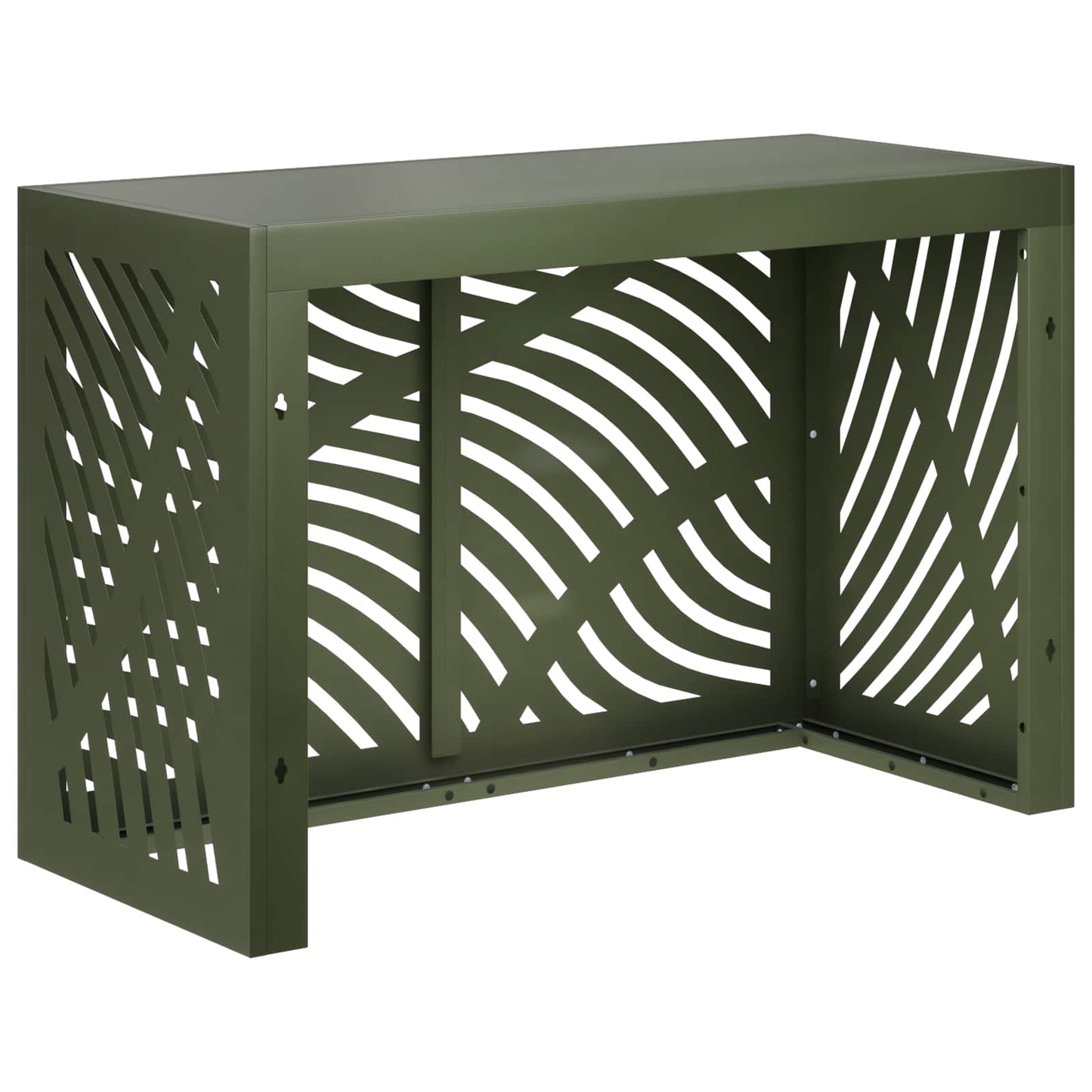 Air Conditioner Cover Olive Green 90 x 40 x 60 cm Steel