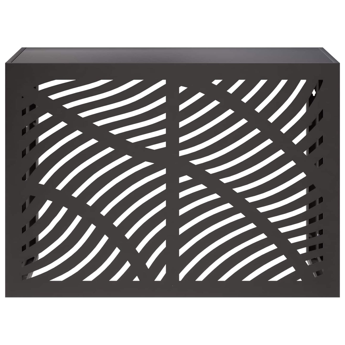 Air Conditioner Cover Black 100 x 50 x 70 cm Steel