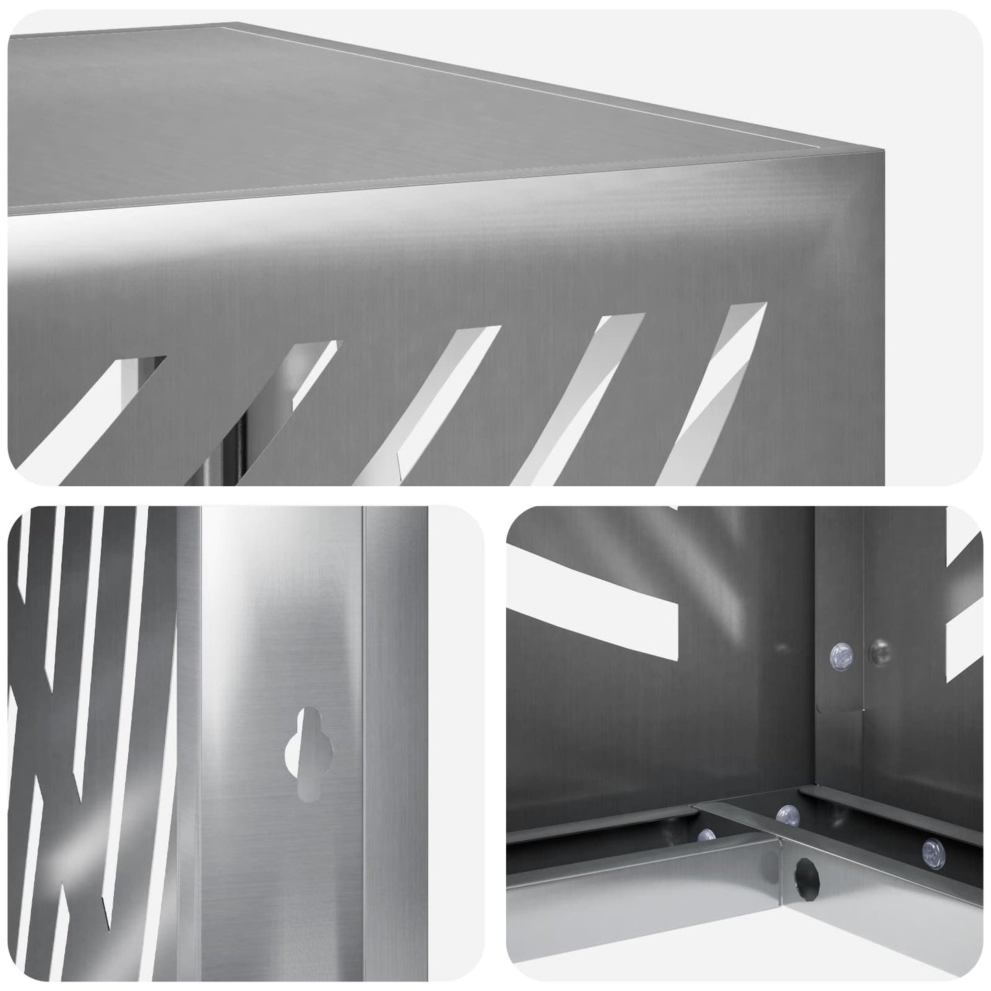 Air Conditioner Cover Silver 100 x 50 x 70 cm Galvanised Steel