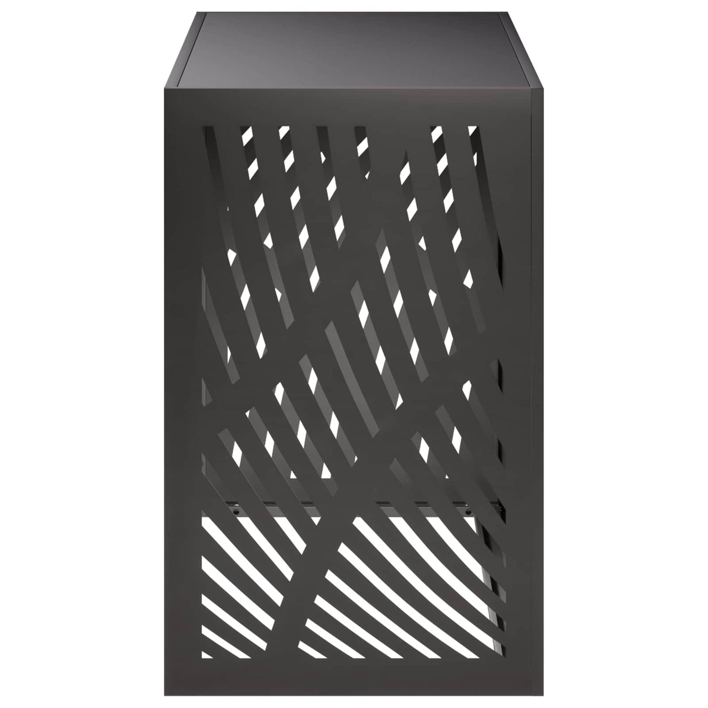 Air Conditioner Cover Black 110 x 50 x 80 cm Steel