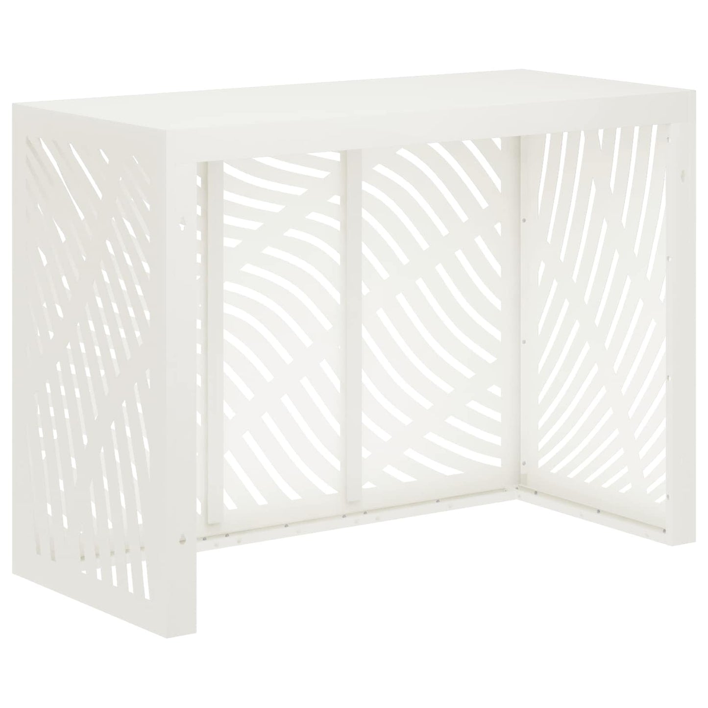 Air Conditioner Cover White 110 x 50 x 80 cm Steel