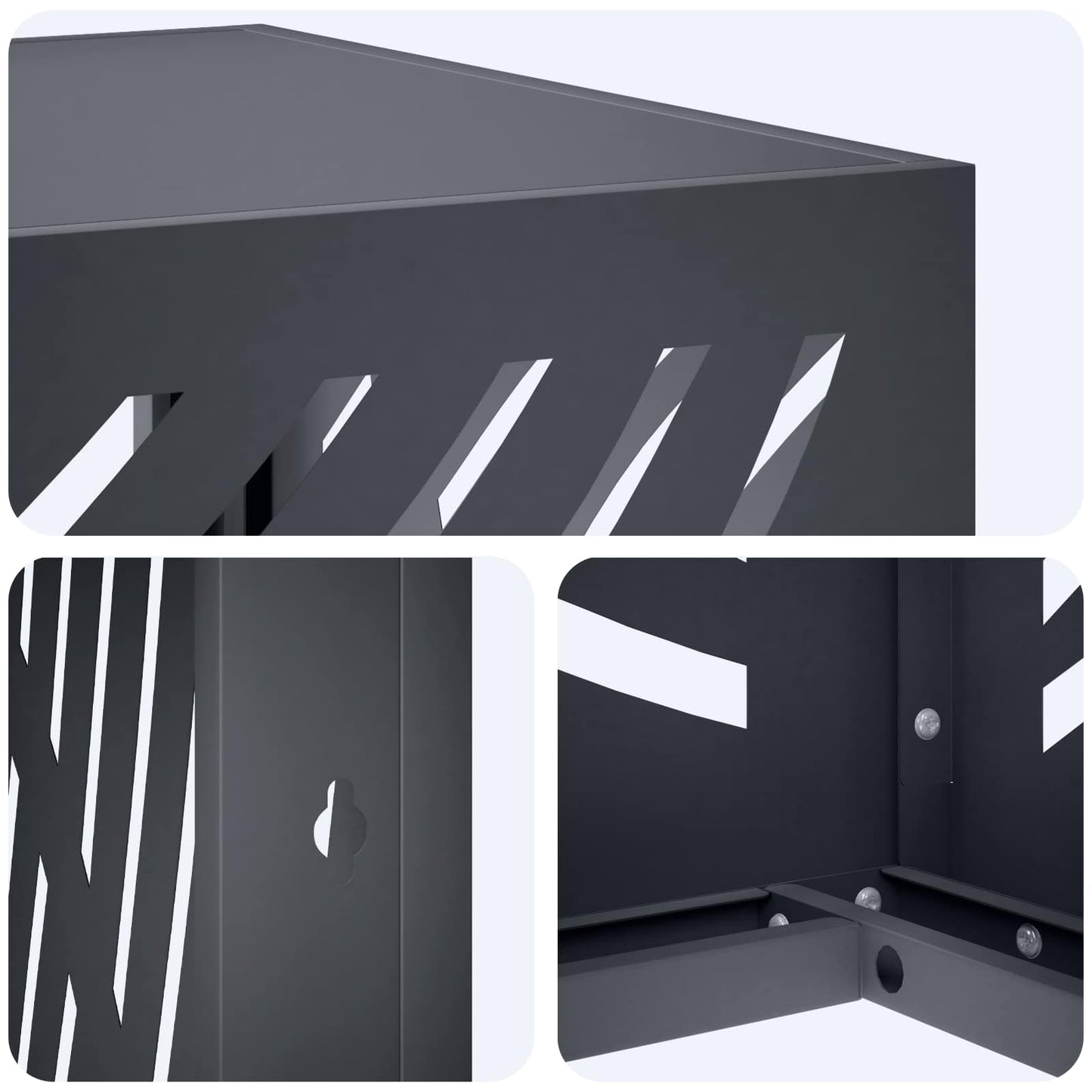 Air Conditioner Cover Anthracite 110 x 50 x 80 cm Steel