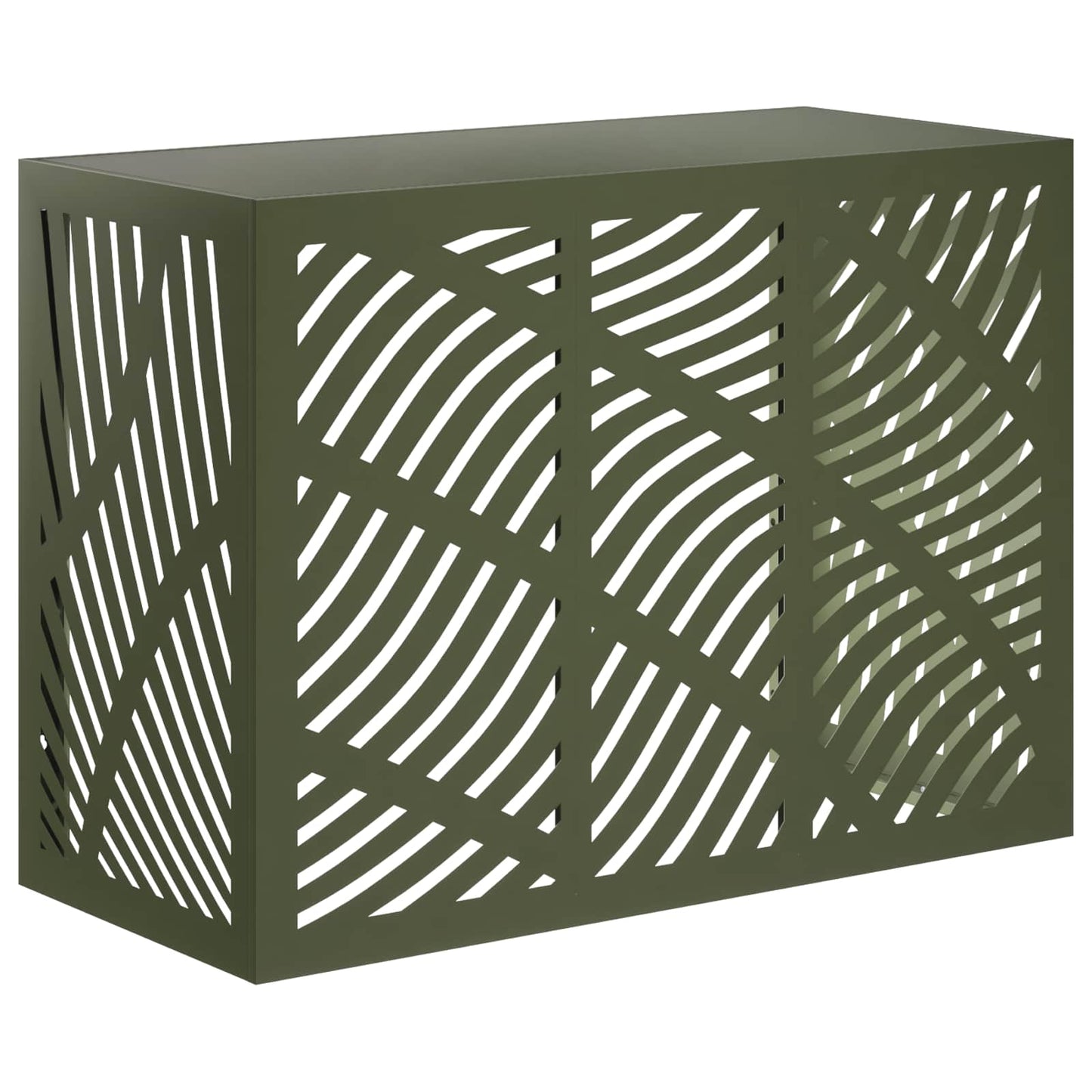 Air Conditioner Cover Olive Green 110 x 50 x 80 cm Steel