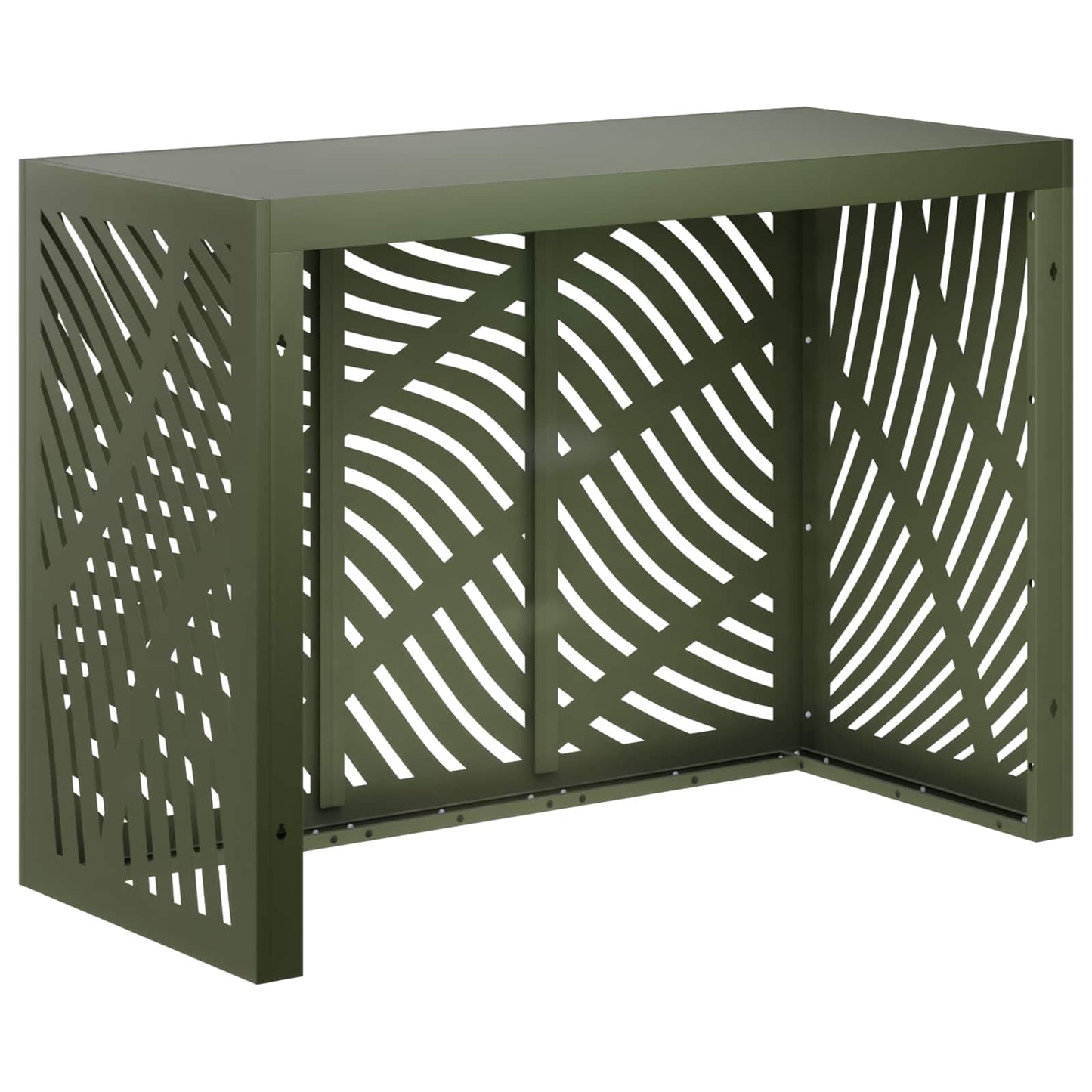 Air Conditioner Cover Olive Green 110 x 50 x 80 cm Steel