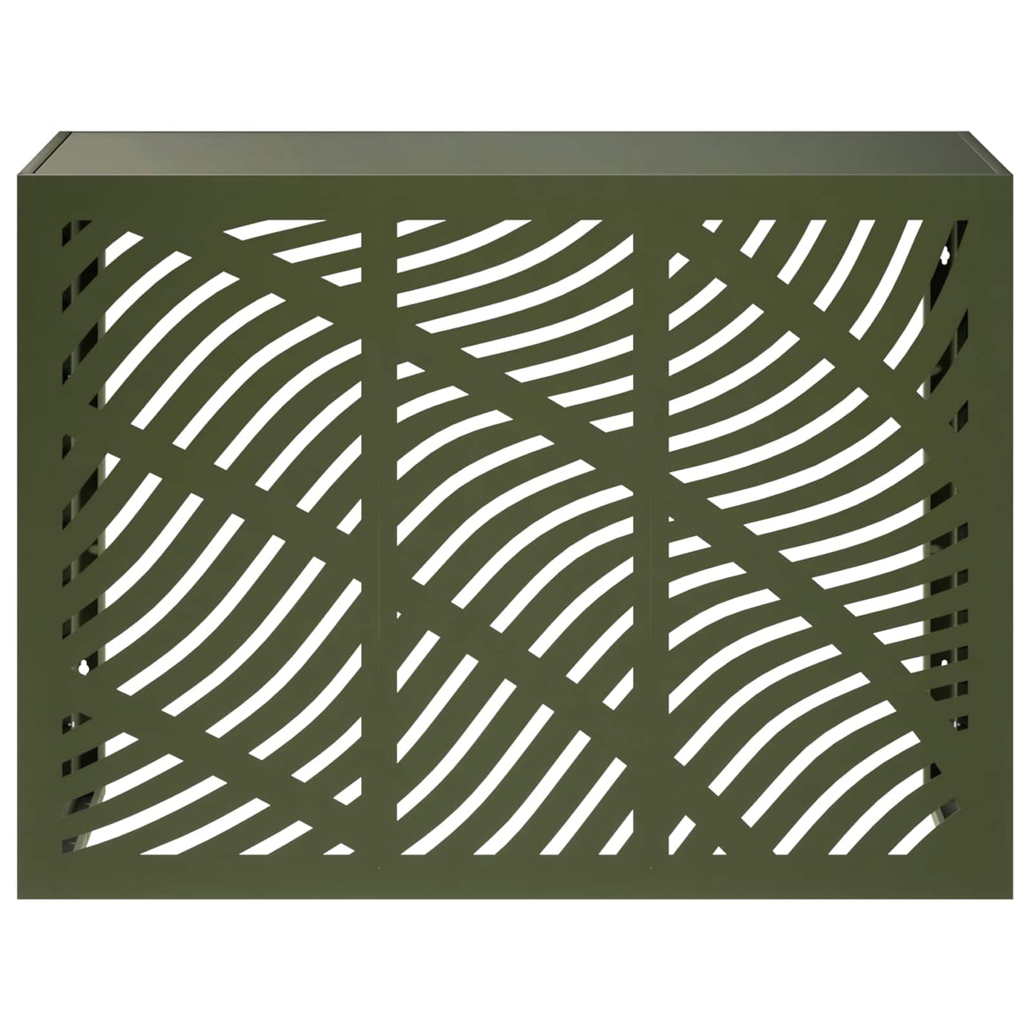 Air Conditioner Cover Olive Green 110 x 50 x 80 cm Steel