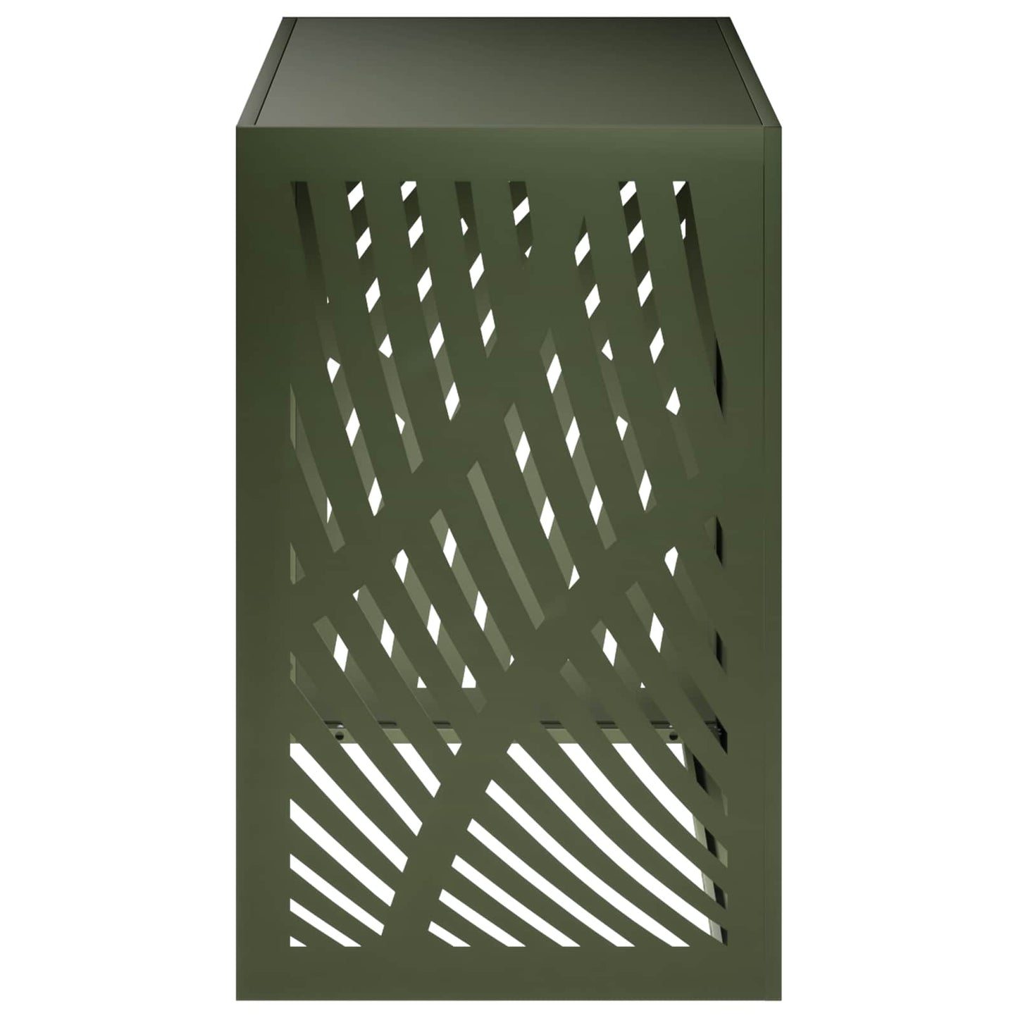 Air Conditioner Cover Olive Green 110 x 50 x 80 cm Steel