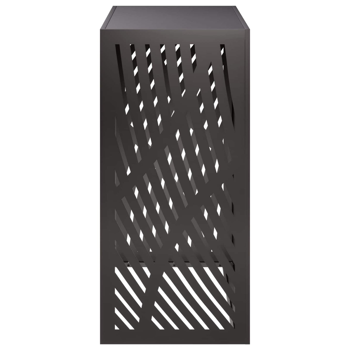 Air Conditioner Cover Black 110 x 50 x 105 cm Steel
