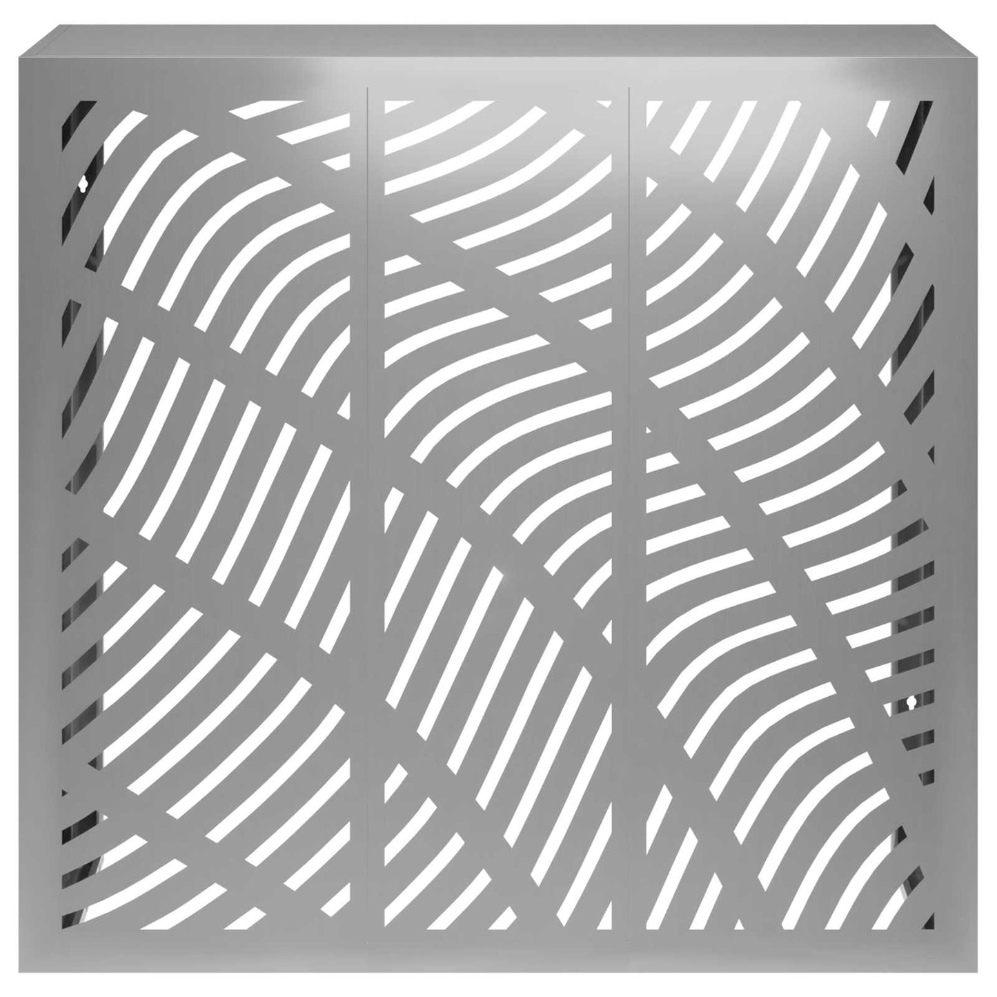 Air Conditioner Cover Silver 110 x 50 x 105 cm Galvanised Steel