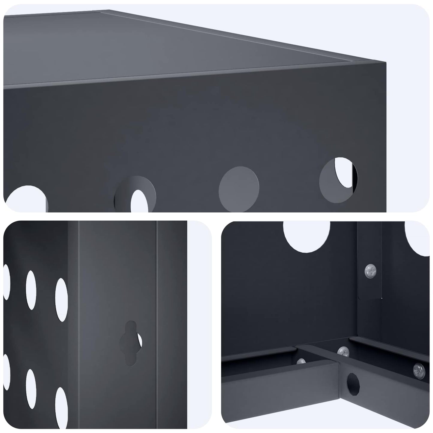 Air Conditioner Cover Anthracite 90 x 40 x 60 cm Steel