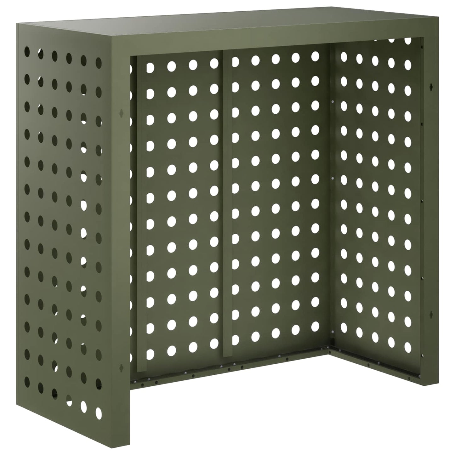 Air Conditioner Cover Olive Green 110 x 50 x 105 cm Steel