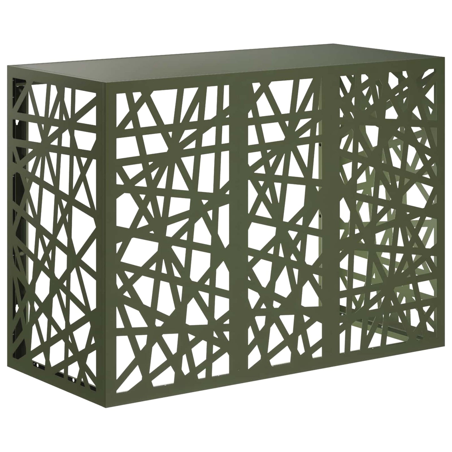 Air Conditioner Cover Olive Green 110 x 50 x 80 cm Steel