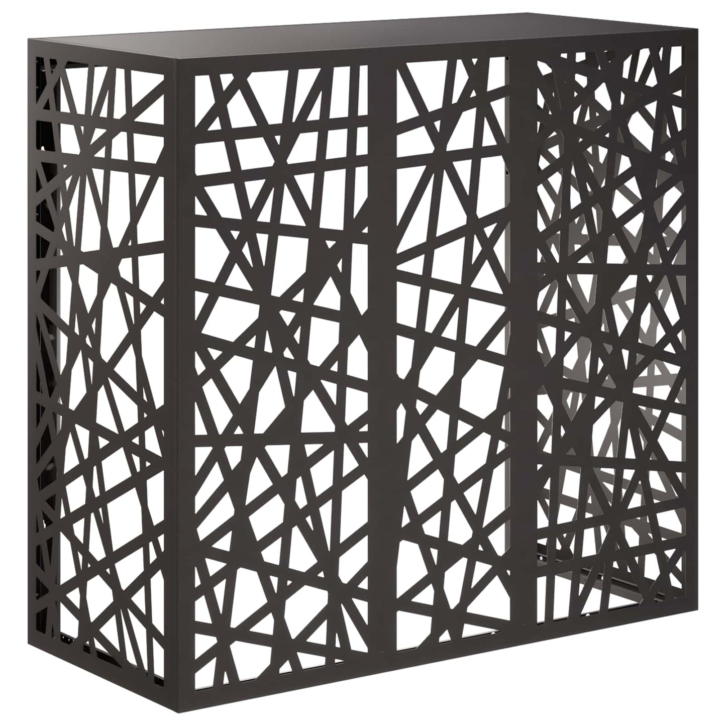 Air Conditioner Cover Black 110 x 50 x 105 cm Steel