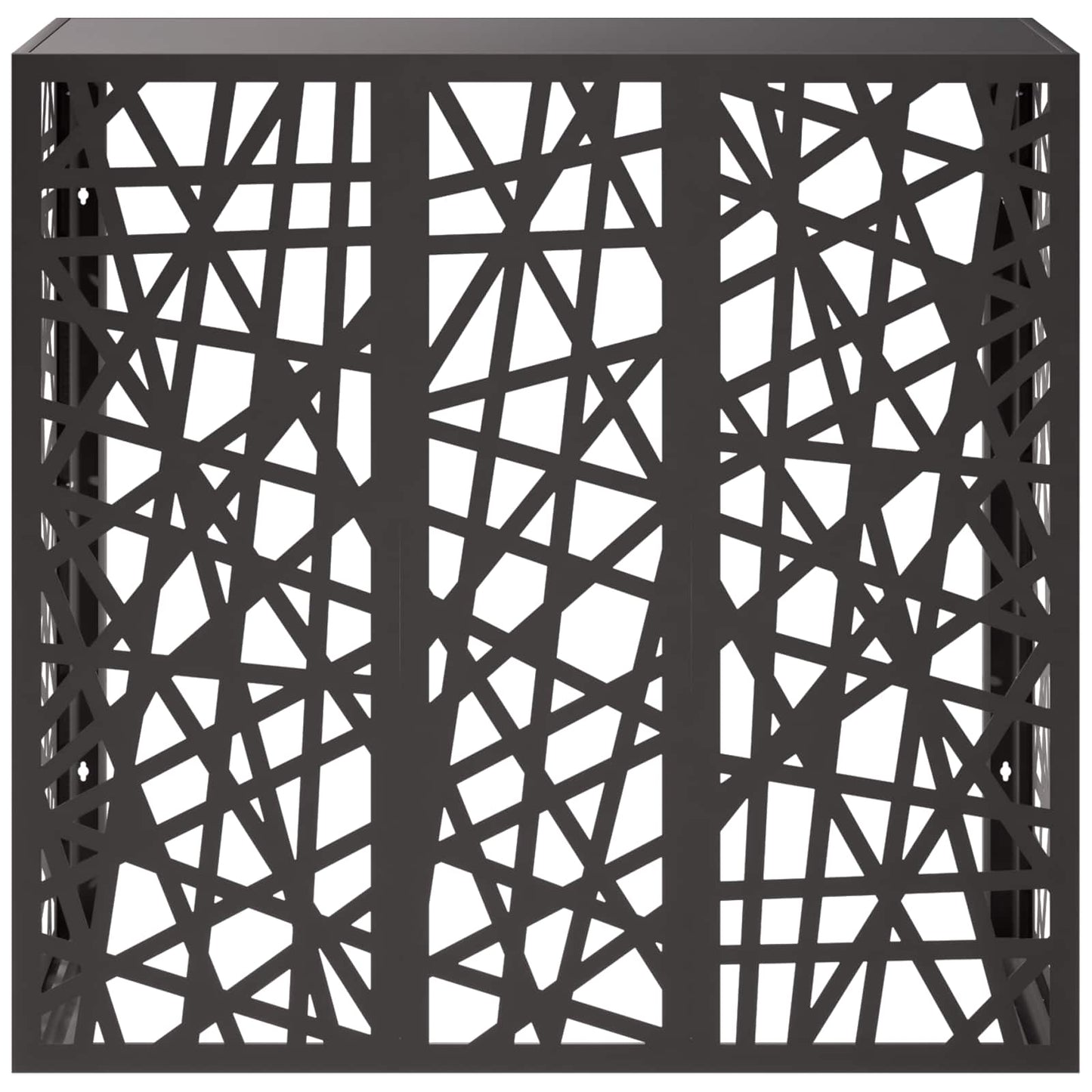 Air Conditioner Cover Black 110 x 50 x 105 cm Steel