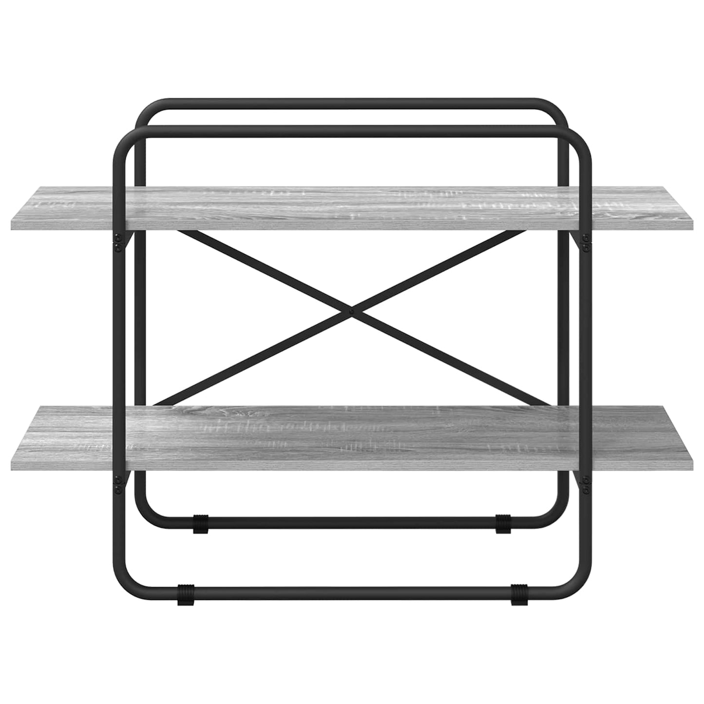 Bookshelf 2-Tier 100 x 35 x 70 cm PB Grey Sonoma