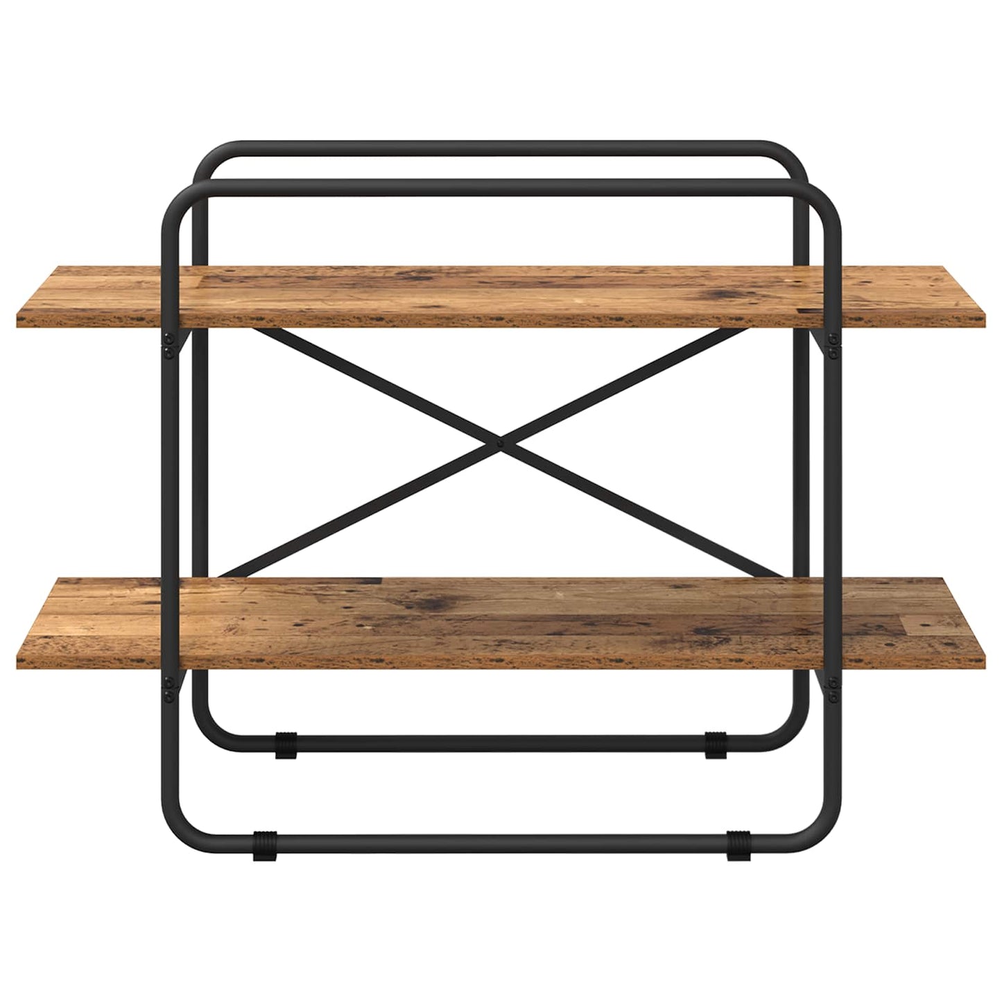 Bookshelf 2-Tier 100 x 35 x 70 cm PB Oak Wood