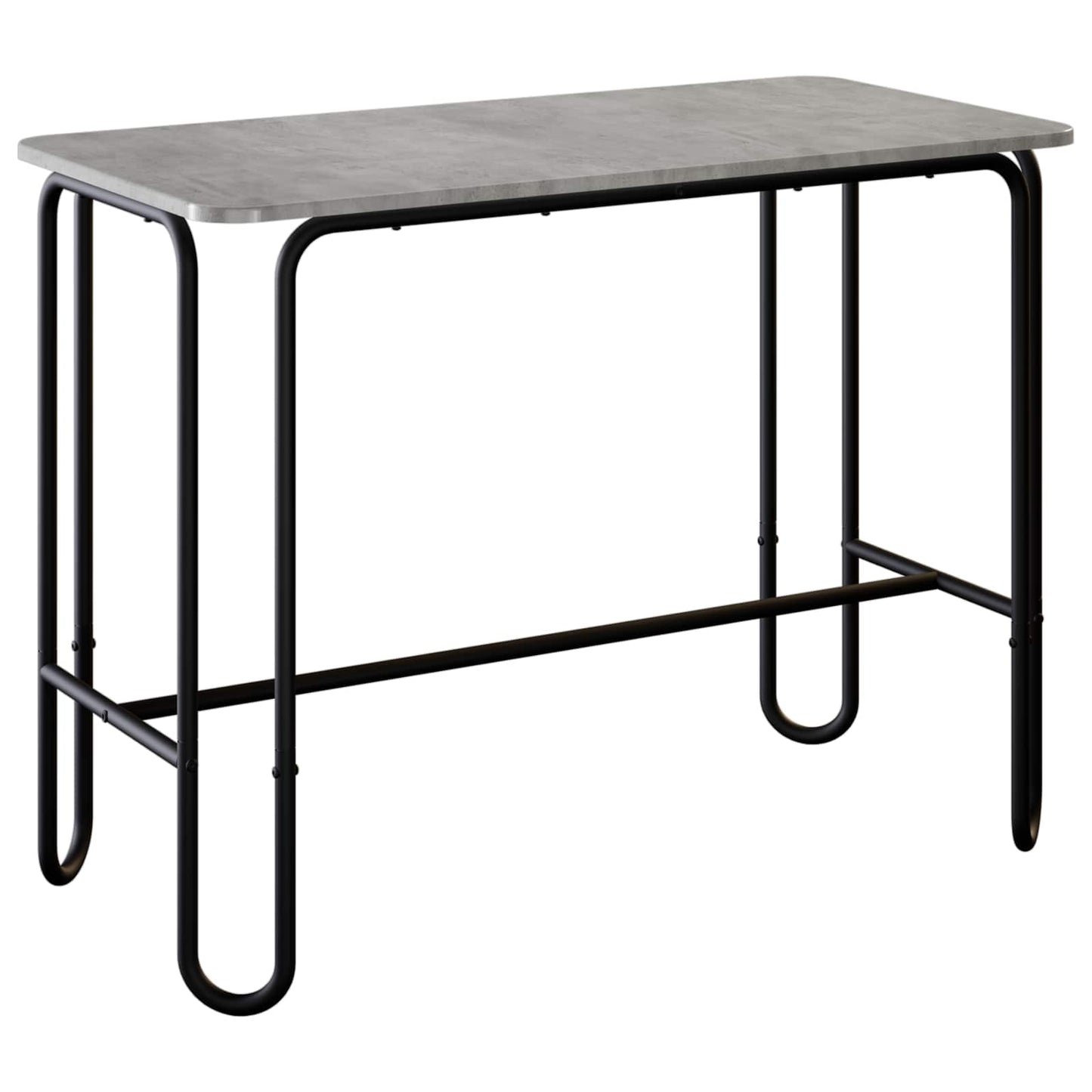 Dining Table 100 x 50 x 75 cm Engineered Wood Concrete Grey