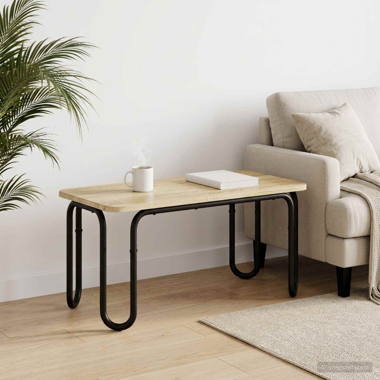 Coffee Table Sonoma Oak 79.5 x 40 x 36 cm Engineered Wood