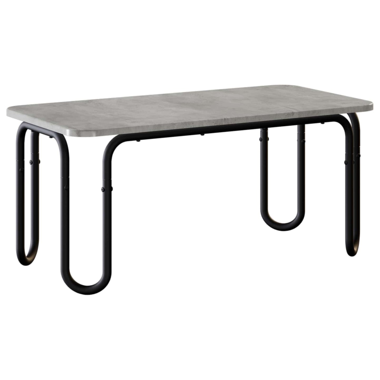 Coffee Table Concrete Grey 79.5 x 40 x 36 cm Engineered Wood