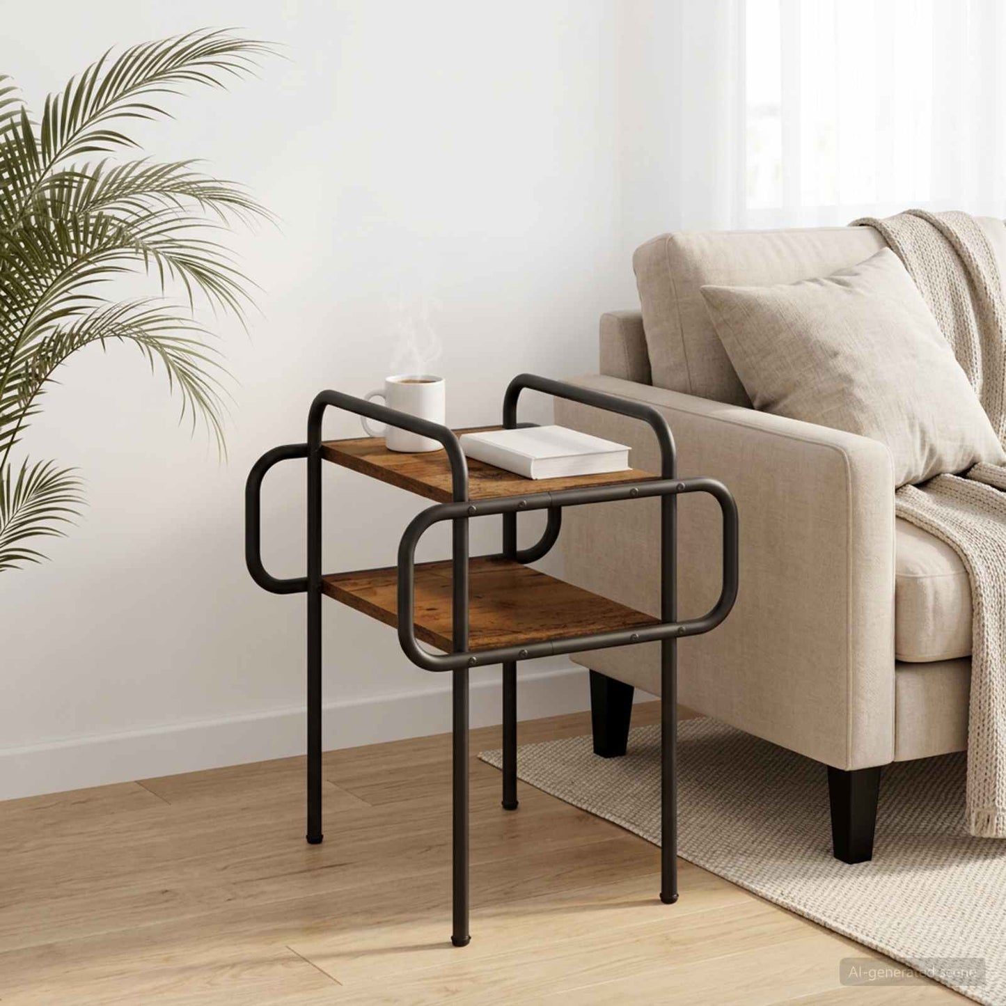 Coffee Table Old Wood 40 x 40 x 51 cm Engineered Wood